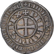 Francia, Philippe VI, Gros Tournois, 1329-1337, Plata, MBC+, Duplessy:261