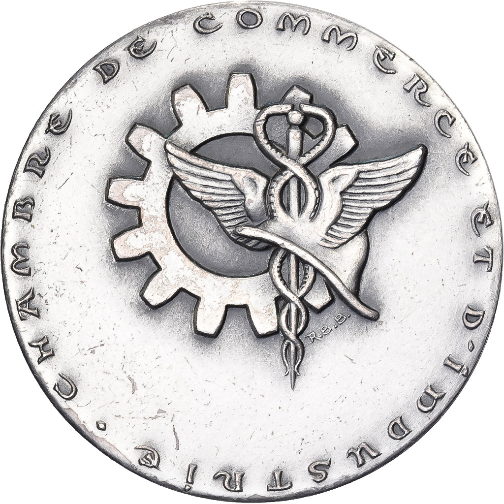 Francia, medalla, Chambre de Commerce Lille-Roubaix-Tourcoing, 1970, Plata, EBC