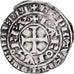 Francia, Charles IV, Maille Blanche, 1324-1328, Argento, MB+, Duplessy:243A