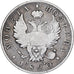 Rússia, Nicholas I, 1 Poltina, 1820, Saint Petersburg, Prata, VF(30-35)