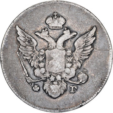 Russia, Alexander I, 10 Kopeks, 1810, Saint Petersburg, Argento, MB