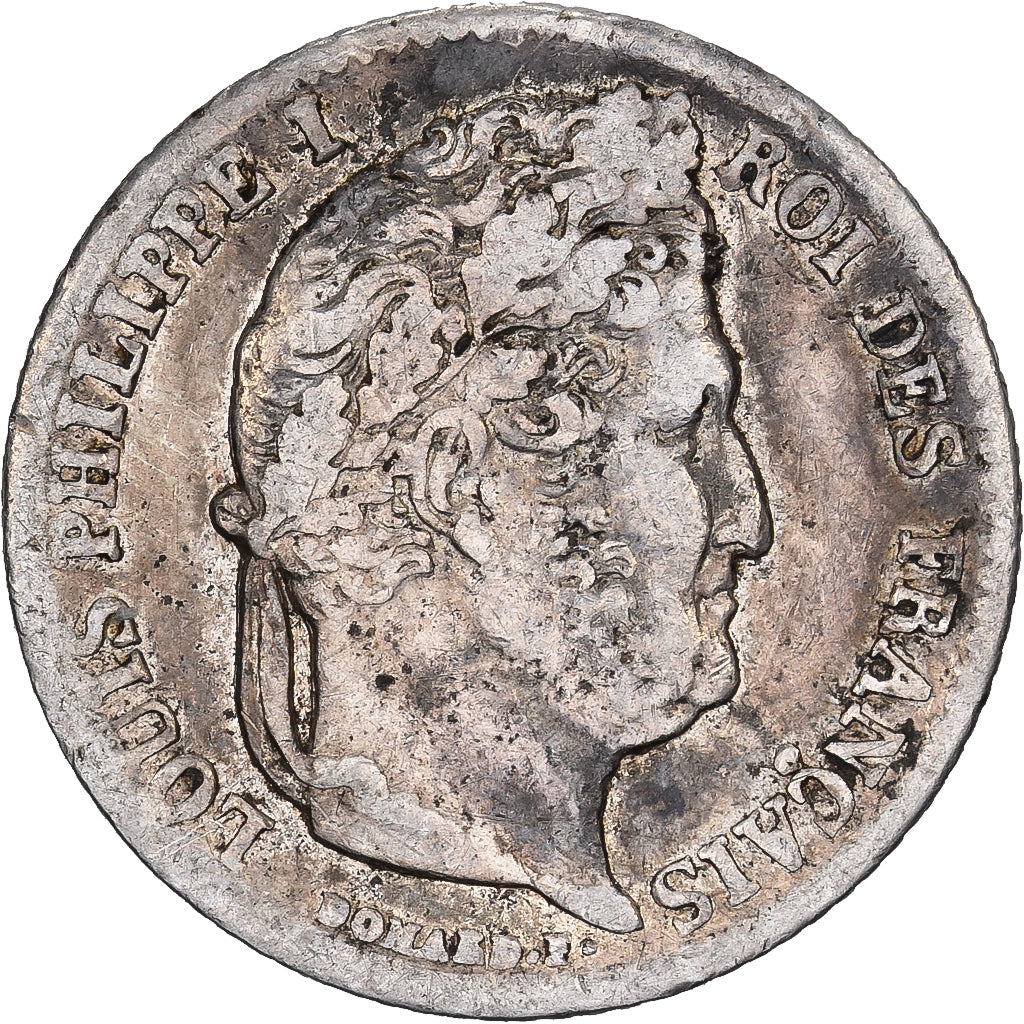 France, Louis Philippe I, 1/4 Franc, 1842, Paris, Silver, EF(40-45), Gadoury:355