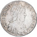 Frankreich, Louis XIV, 1/2 Écu à la mèche longue, 1650, Montpellier, Silber