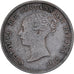 Gran Bretagna, Victoria, 1/2 Farthing, 1844, London, Rame, BB+