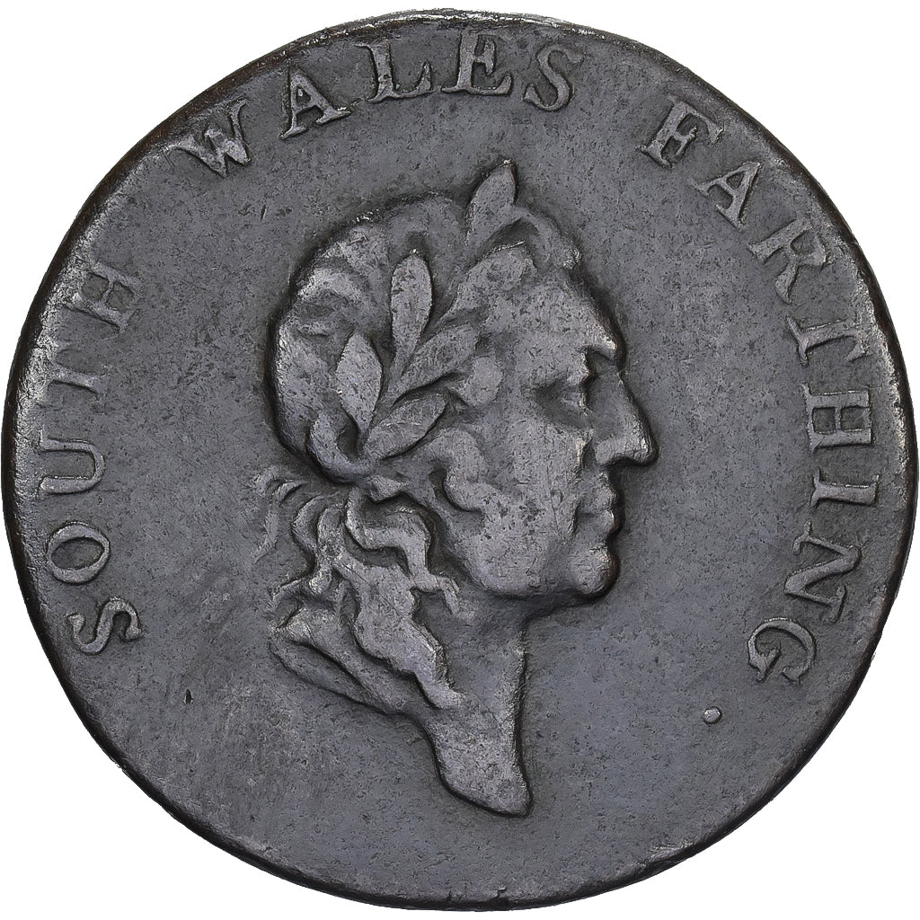 United Kingdom, South Wales, Farthing, 1793, Copper, EF(40-45)
