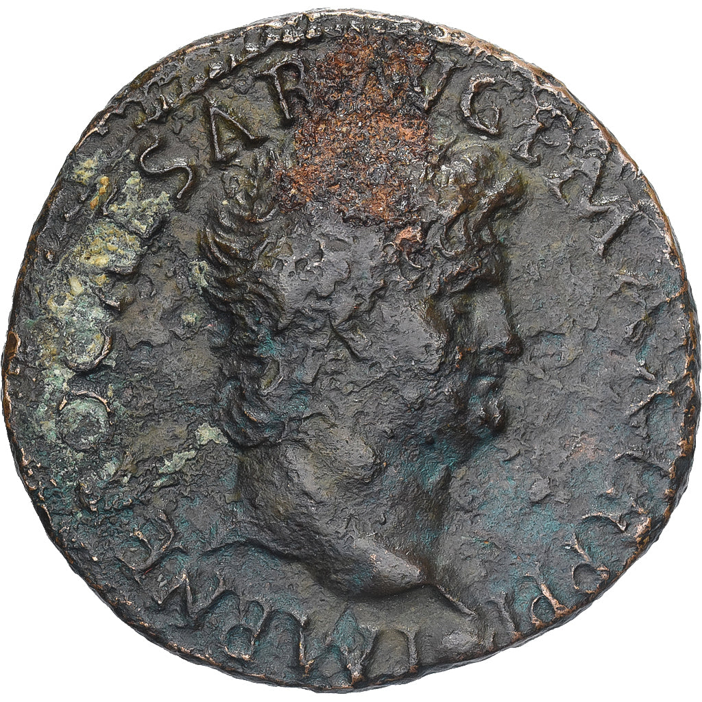 Nero, As, 62-68, Lyon - Lugdunum, Bronze, SS, RIC:543