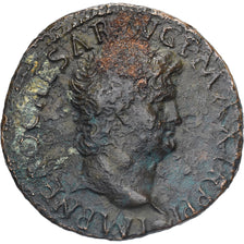 Nero, As, 62-68, Lyon - Lugdunum, Bronzo, BB, RIC:543