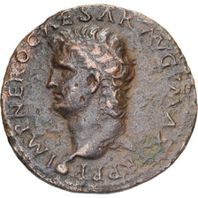 Nero, As, 62-68, Lyon - Lugdunum, Bronze, SS, RIC:544