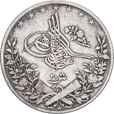 Egitto, 20 Qirsh, 1885/AH1293/11, Berlin, Argento, BB