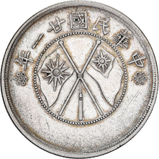 Cina, Yunnan Province, 1/2 Yuan, 1932, Argento, BB