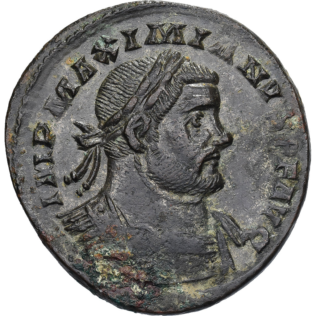 Maximianus, Follis, 300-301, Trier, Bronze, AU(50-53), RIC:438b