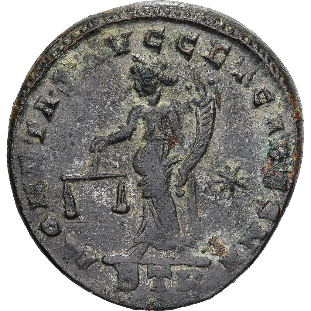 Maximianus, Follis, 300-301, Trier, Bronze, AU(50-53), RIC:438b