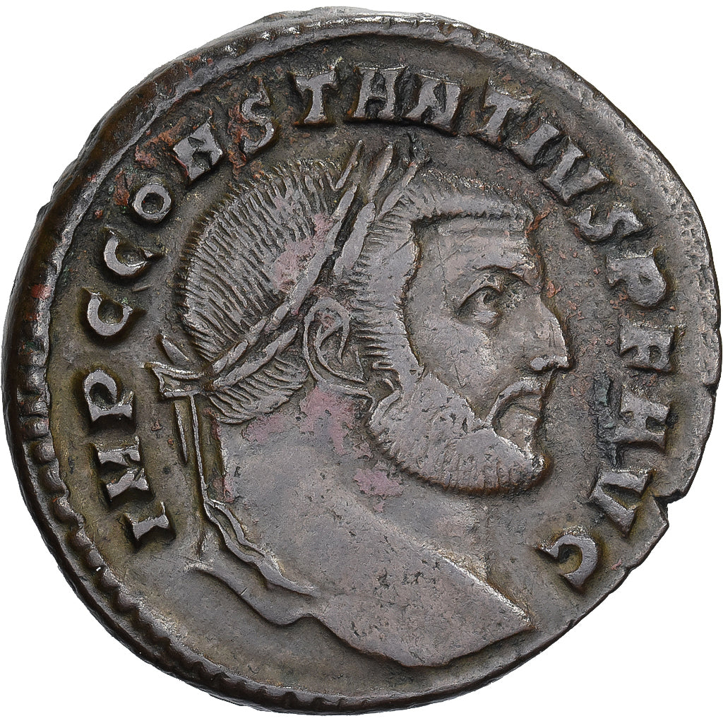 Constantius Chlorus, Follis, 305, Rome, Bronze, SS+