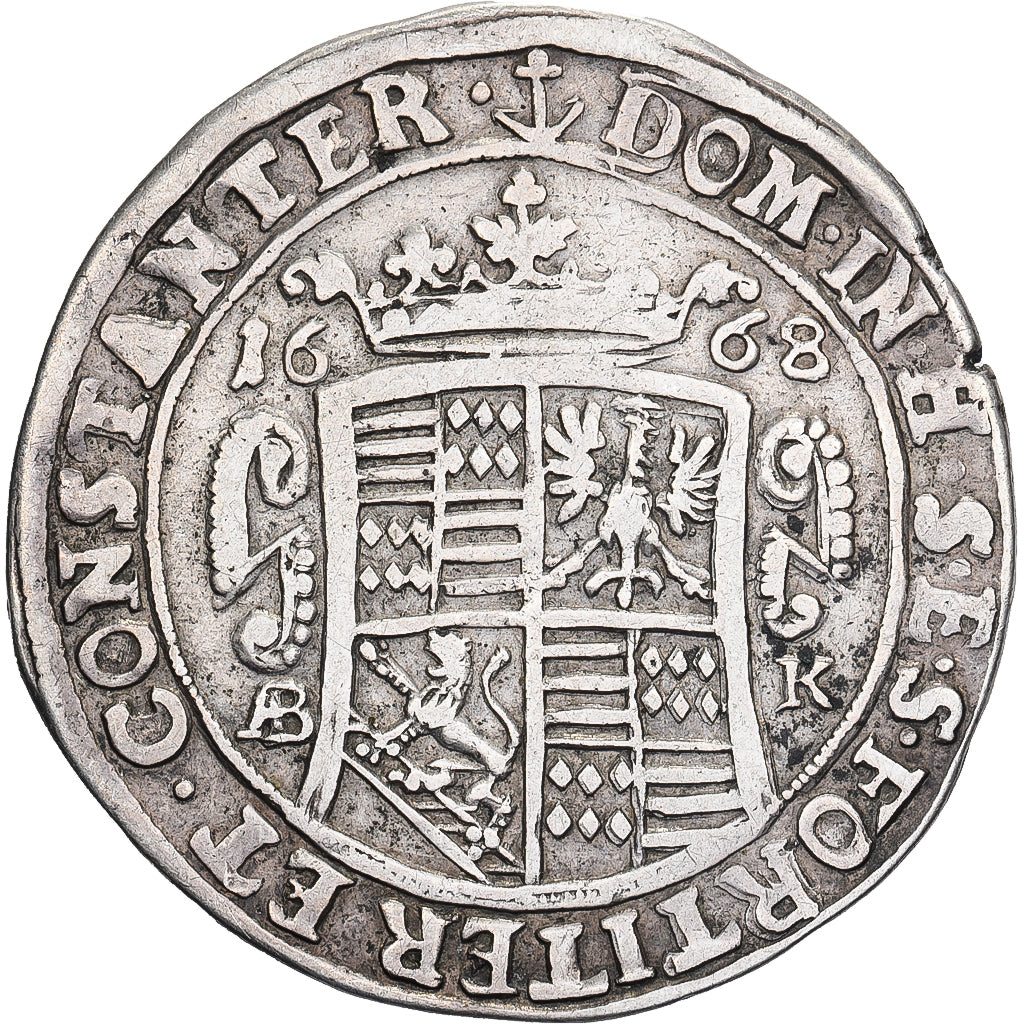 County of Mansfeld-Eisleben, Johann Georg III, 1/3 Thaler, 1668, Eisleben