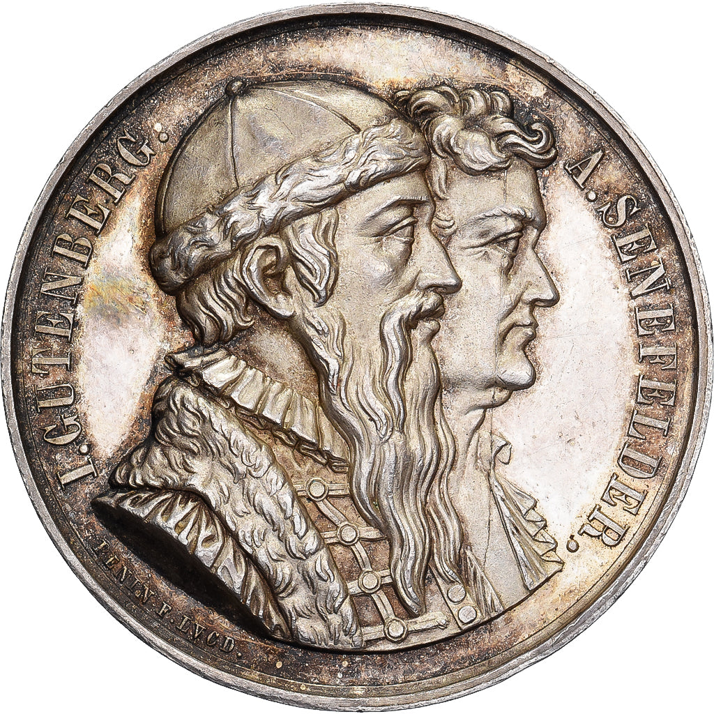 Frankreich, betaalpenning, Société des Imprimeurs de Lyon, 1840, Silber, VZ+