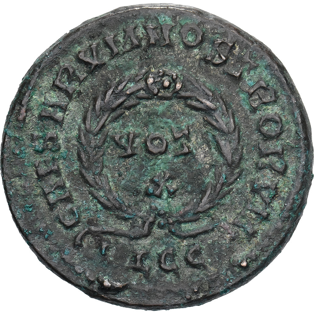 Crispus, Follis, 323-324, Lyon - Lugdunum, Bronze, AU(50-53)