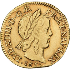 Francia, Louis XIV, 1/2 louis d'or à la mèche longue, 1652, Arras, Oro, BB