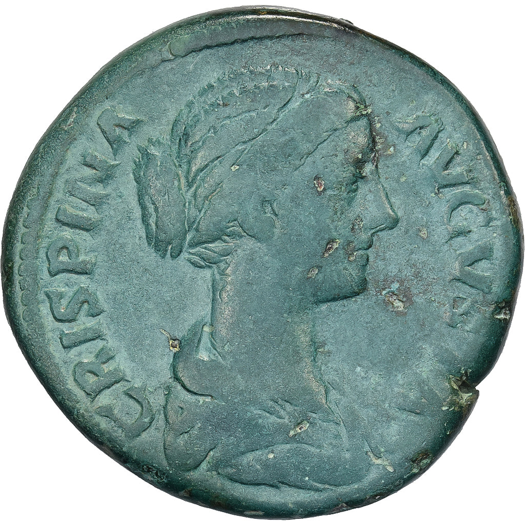 Crispina, Sestercio, 178-191, Rome, Bronce, BC+, RIC:672