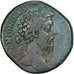 Marcus Aurelius, Sesterzio, 172-173, Rome, Bronzo, MB+, RIC:1075