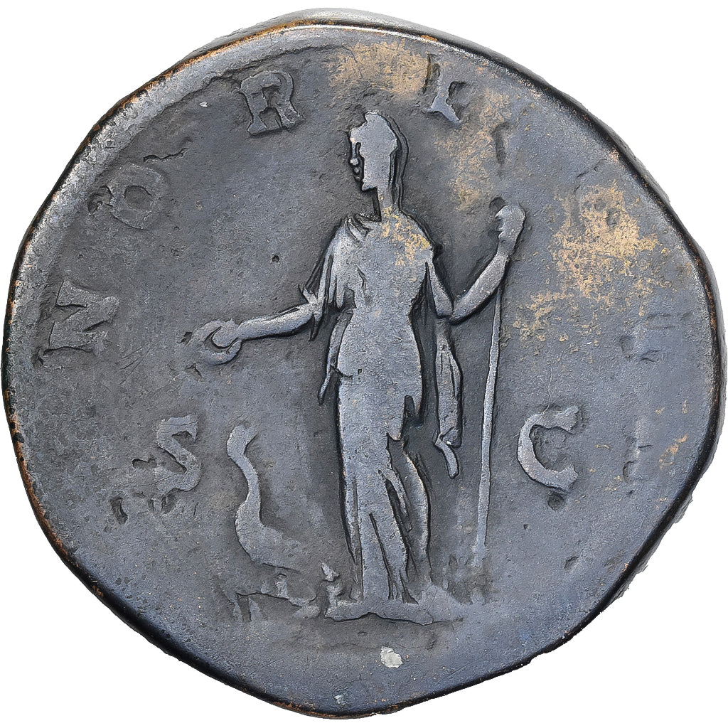 Manlia Scantilla, Sesterzio, 193, Rome, Bronzo, MB+, RIC:18