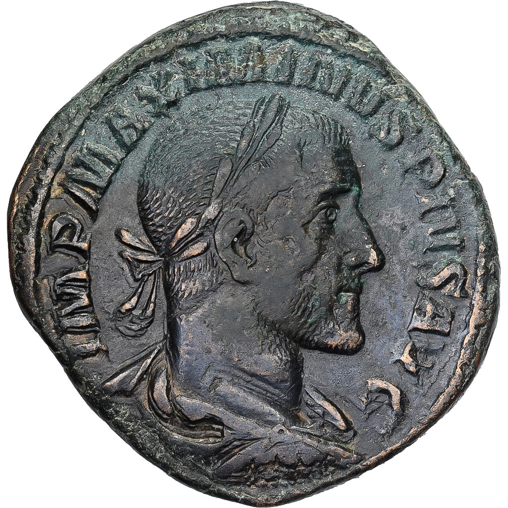 Maximinus I Thrax, Sestertius, 235-236, Rome, Bronze, AU(50-53)