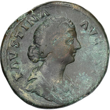 Faustina II, Sesterzio, 161-176, Rome, Bronzo, MB, RIC:1651