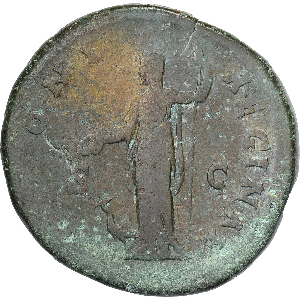 Faustina II, Sesterce, 161-176, Rome, Bronze, TB, RIC:1651