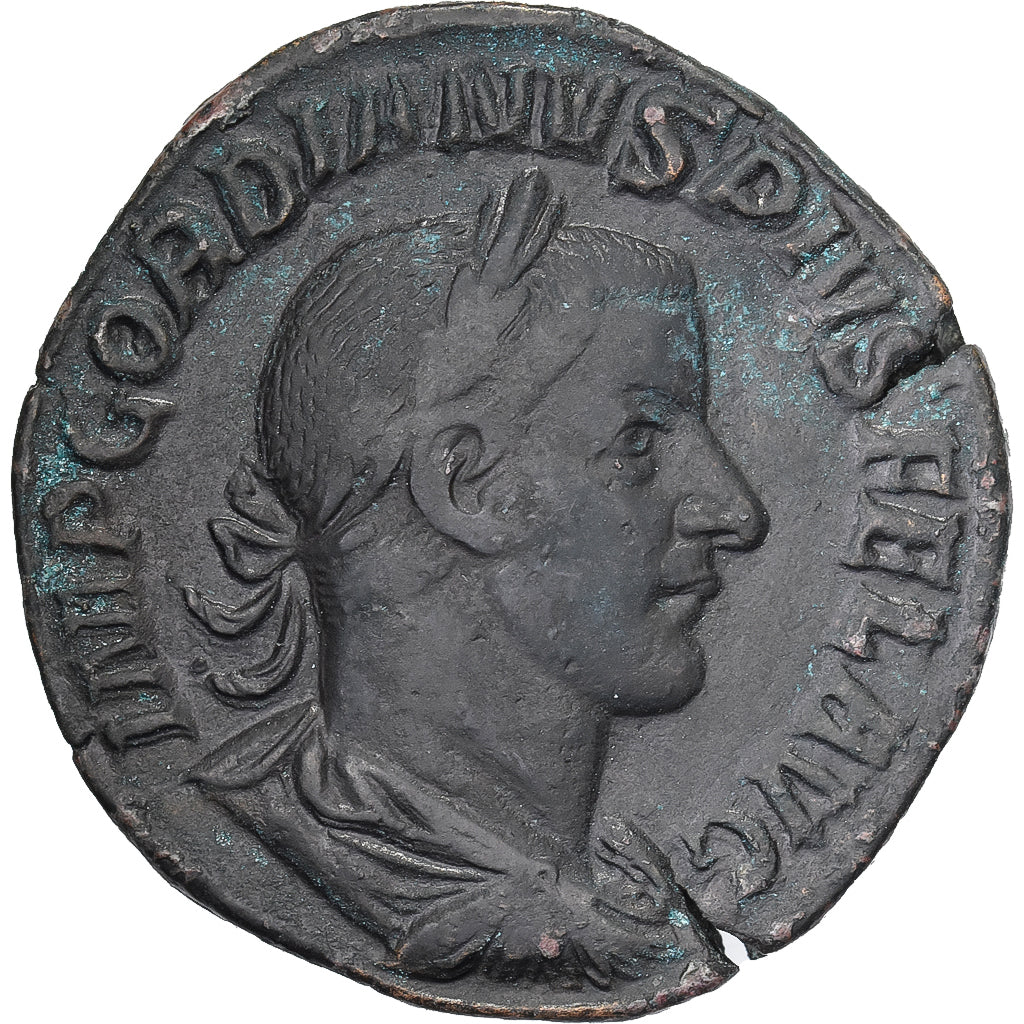 Gordien III, Sesterce, 244, Rome, Bronze, TTB+, RIC:335