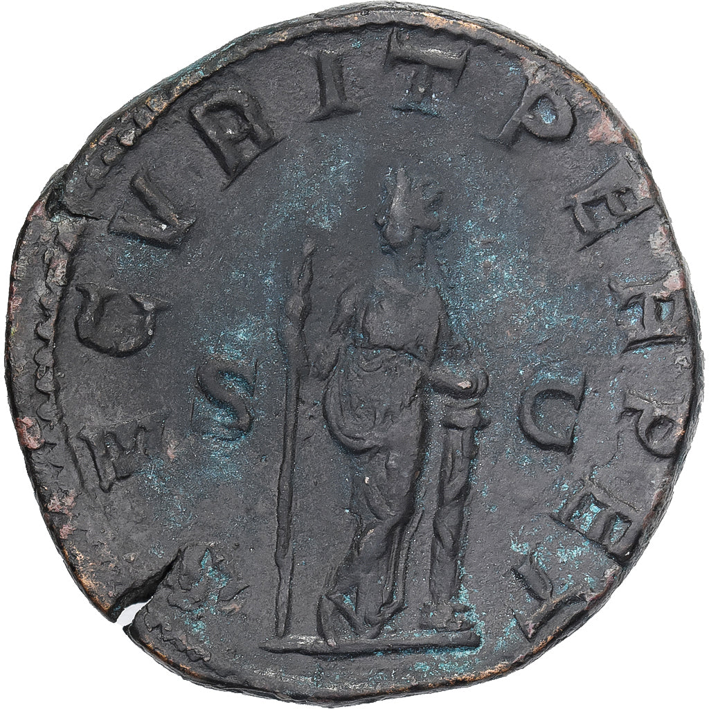 Gordien III, Sesterce, 244, Rome, Bronze, TTB+, RIC:335