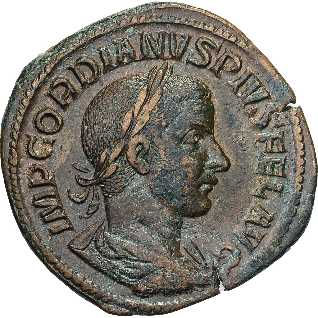 Gordian III, Sesterzio, 241-243, Rome, Bronzo, BB+, RIC:300