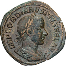 Gordian III, Sesterzio, 241-243, Rome, Bronzo, BB+, RIC:300