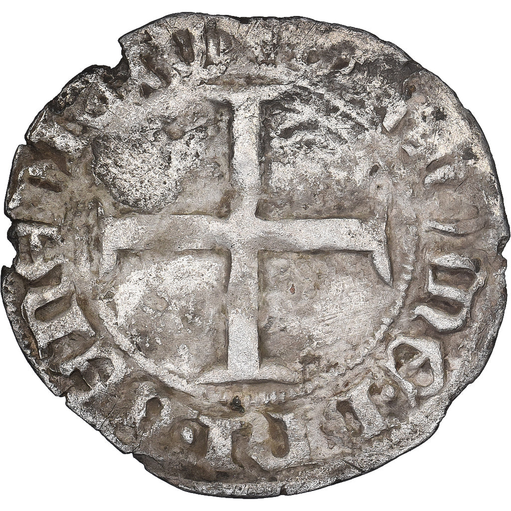 Duchy of Brittany, Jean V, Blanc aux 4 mouchetures, 1399-1442, Nantes, Silber, S