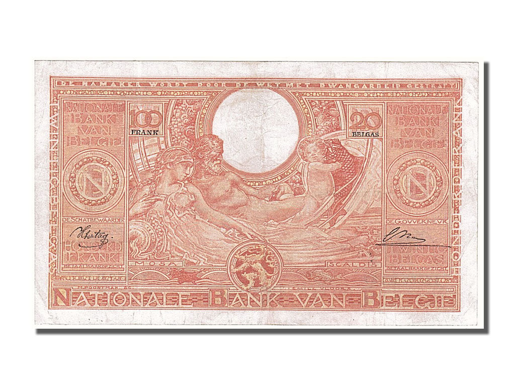 Banknote, Belgium, 100 Francs-20 Belgas, 1944, 1944-11-04, EF(40-45)