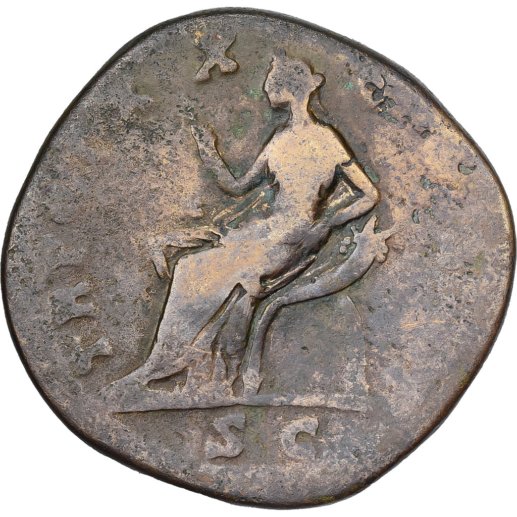 Antoninus Pius, Sestertius, 156-157, Rome, Bronze, VF(20-25), RIC:967