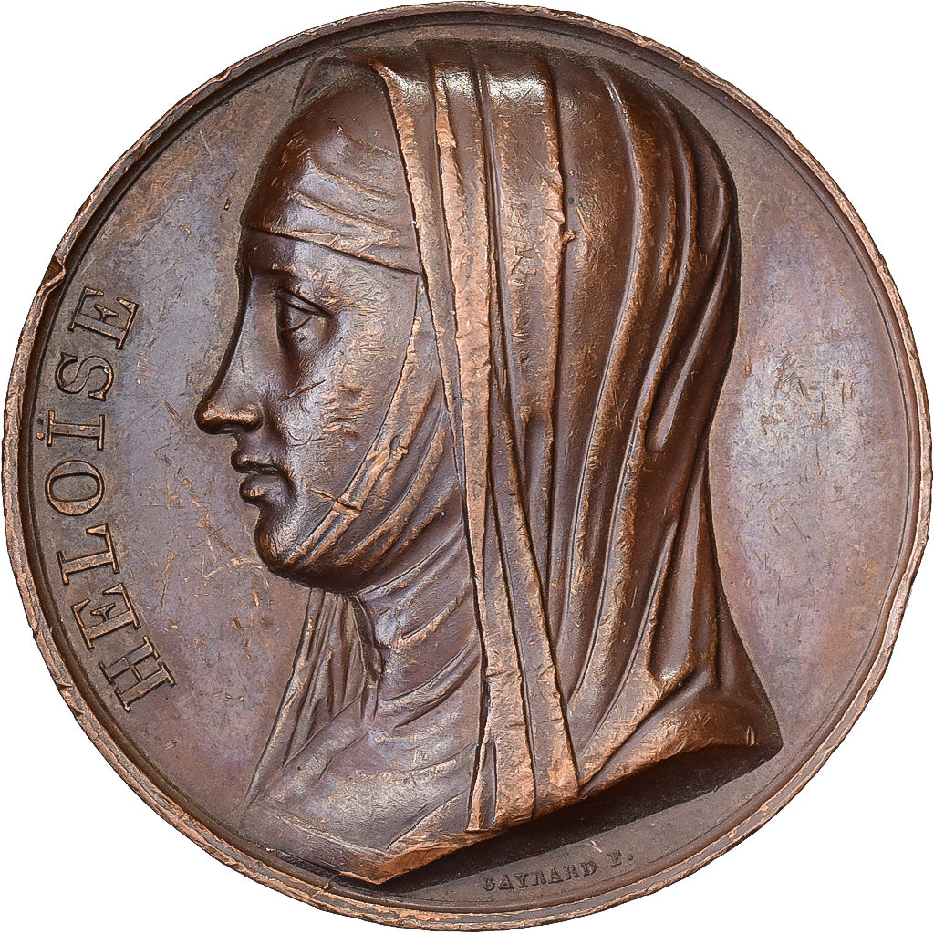 France, Medal, Héloise, Galerie Métallique, 1819, Bronze, Gayrard, AU(55-58)