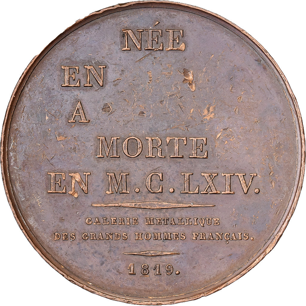 France, Medal, Héloise, Galerie Métallique, 1819, Bronze, Gayrard, AU(55-58)
