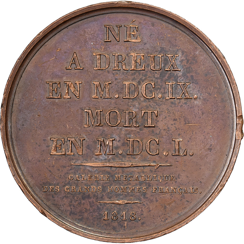 Francja, medal, Jean Rotrou, Galerie Métallique, 1818, Brązowy, Gayrard