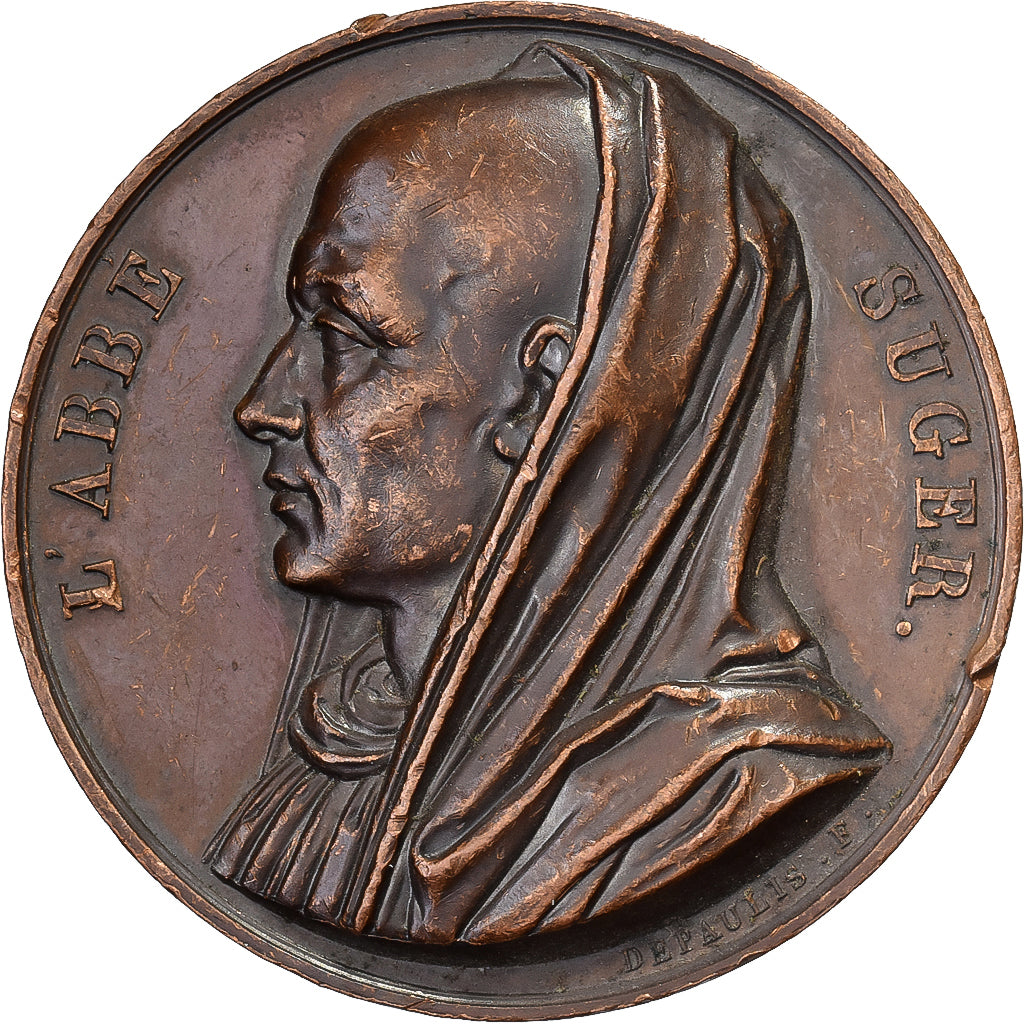 Frankrijk, Medaille, L'Abbé Suger, Galerie Métallique, 1820, Bronzen