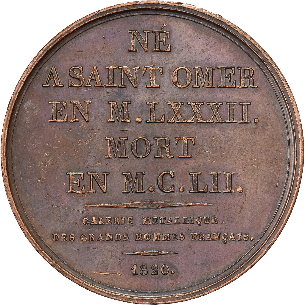Frankrijk, Medaille, L'Abbé Suger, Galerie Métallique, 1820, Bronzen