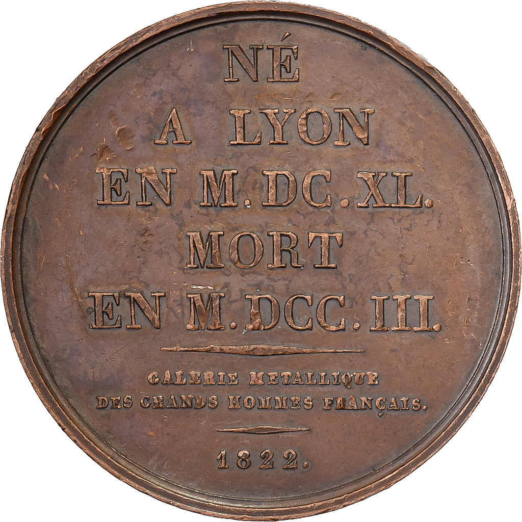 Francia, medalla, Gérard Audran, Galerie Métallique, 1822, Bronce, Petit, EBC