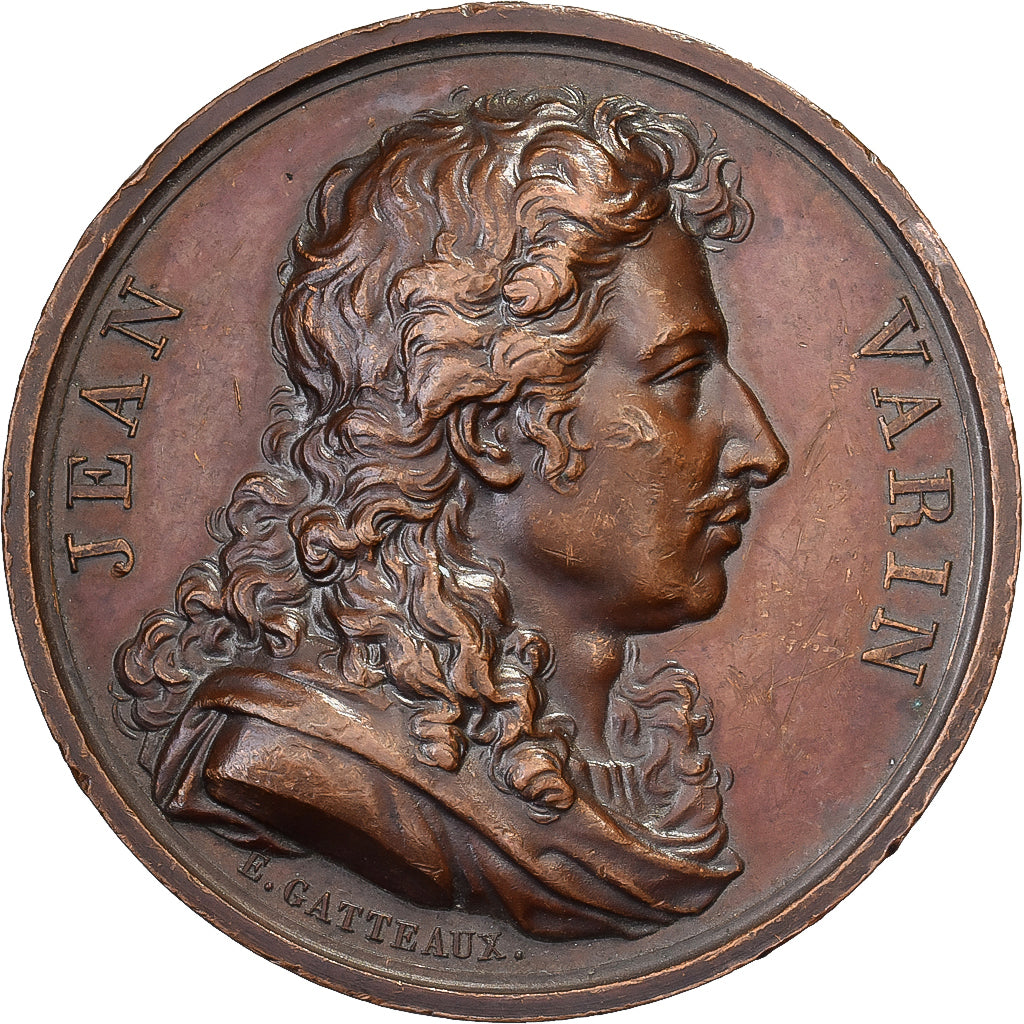 Frankrijk, Medaille, Jean Varin, Galerie Métallique, 1820, Bronzen, Gatteaux