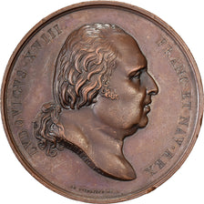 Frankrijk, Medaille, Entrée de Louis XVIII à Paris, 1814, Bronzen, Andrieu, PR