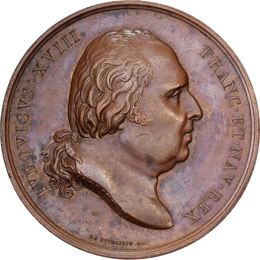 France, Médaille, Translation des restes du duc d'Enghien à Vincennes, 1815