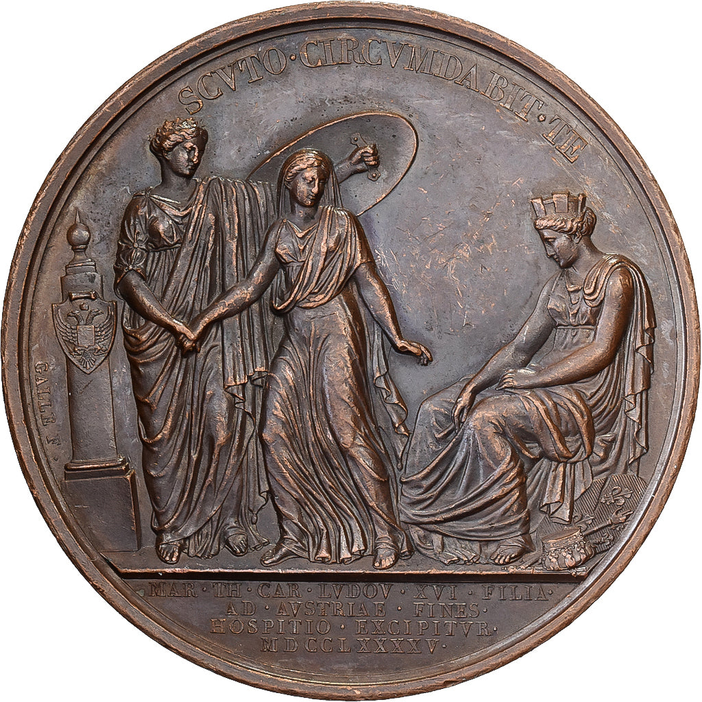 França, medalha, Exil en Autriche, Marie-Thérèse Charlotte de France, (1795)