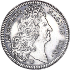 Francia, ficha, Louis XIV, Bâtiments du Roi, 1707, Argento, Restrike, FDC
