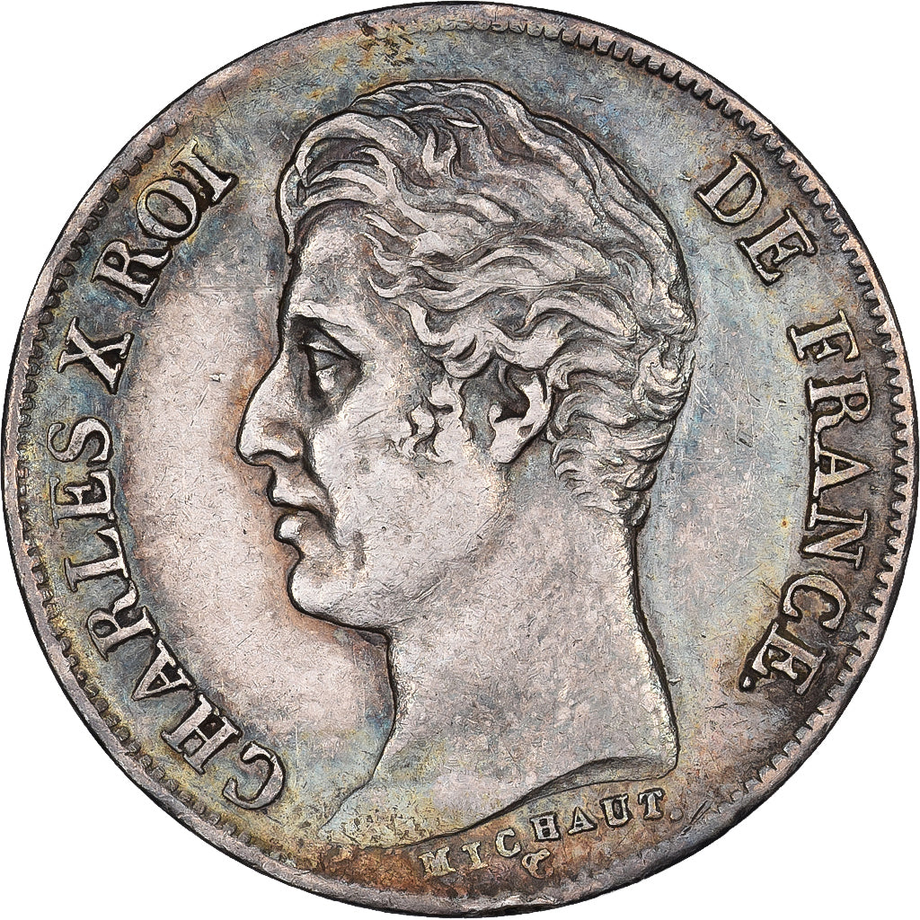 France, Charles X, 1 Franc, 1829, Rouen, Argent, TTB+