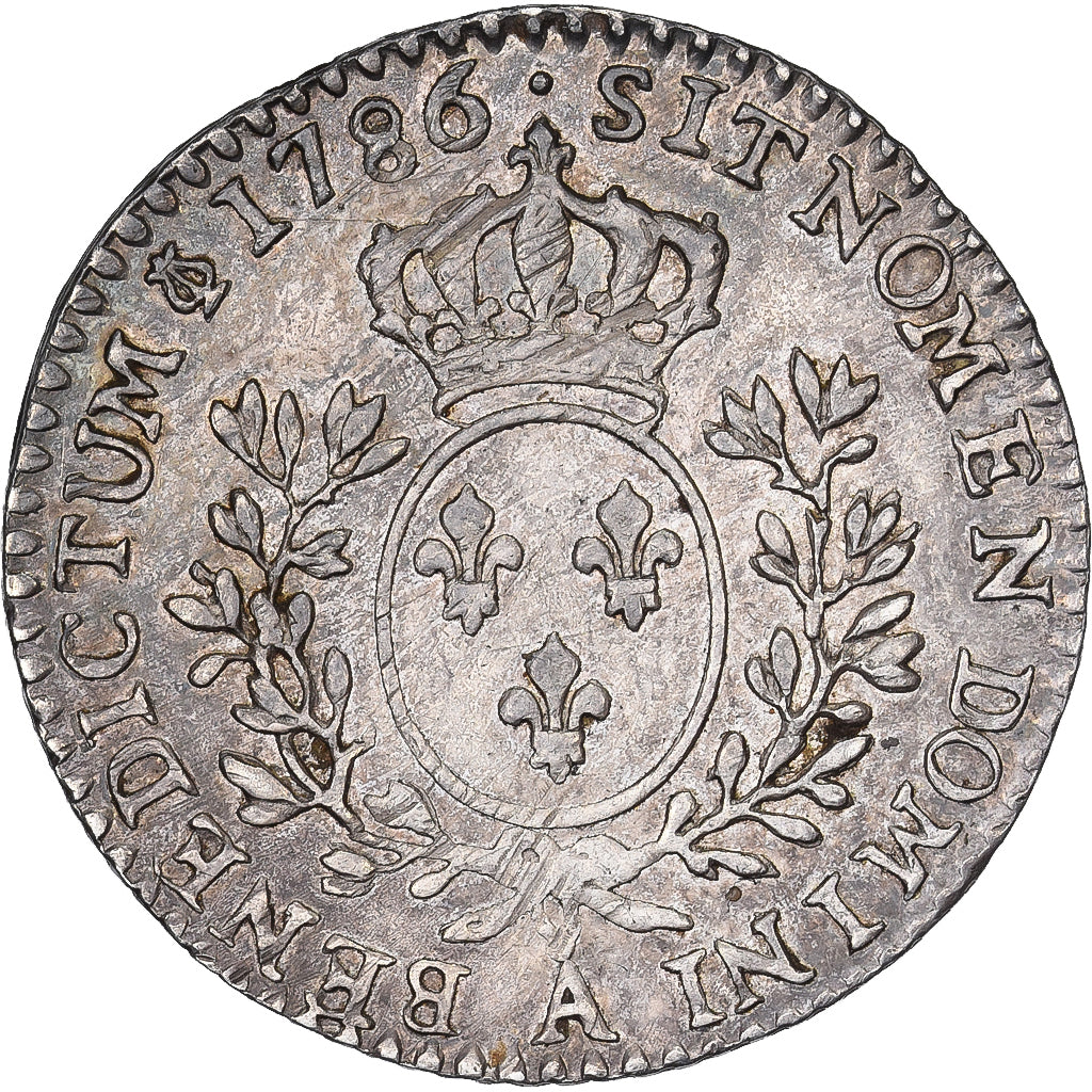 France, Louis XVI, 1/10 Écu aux branches d'olivier, 1786, Paris, Argent, TTB+