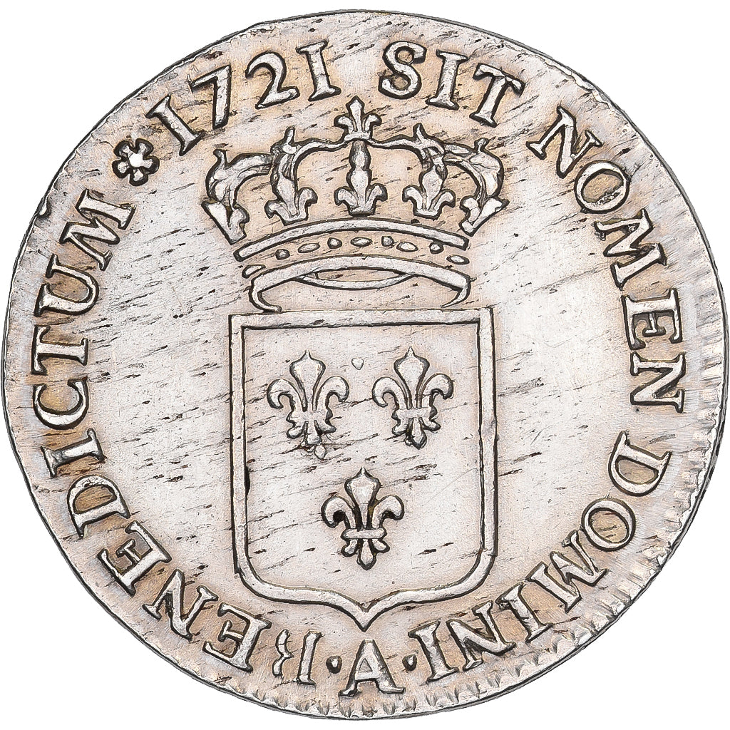 Frankreich, Louis XV, 1/3 écu de France, 1721, Paris, Silber, VZ, Gadoury:306