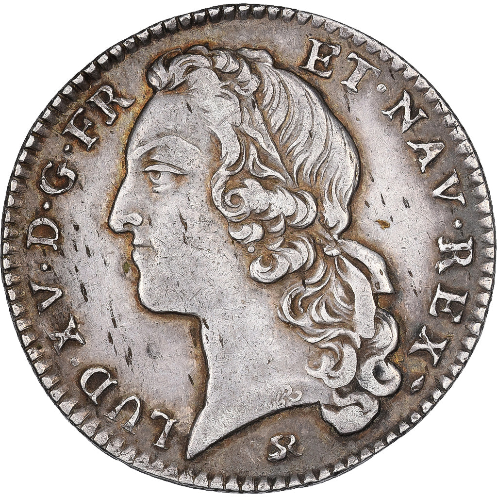 Frankreich, Louis XV, 1/5 Écu au bandeau, 1741, Rouen, Silber, SS, Gadoury:299