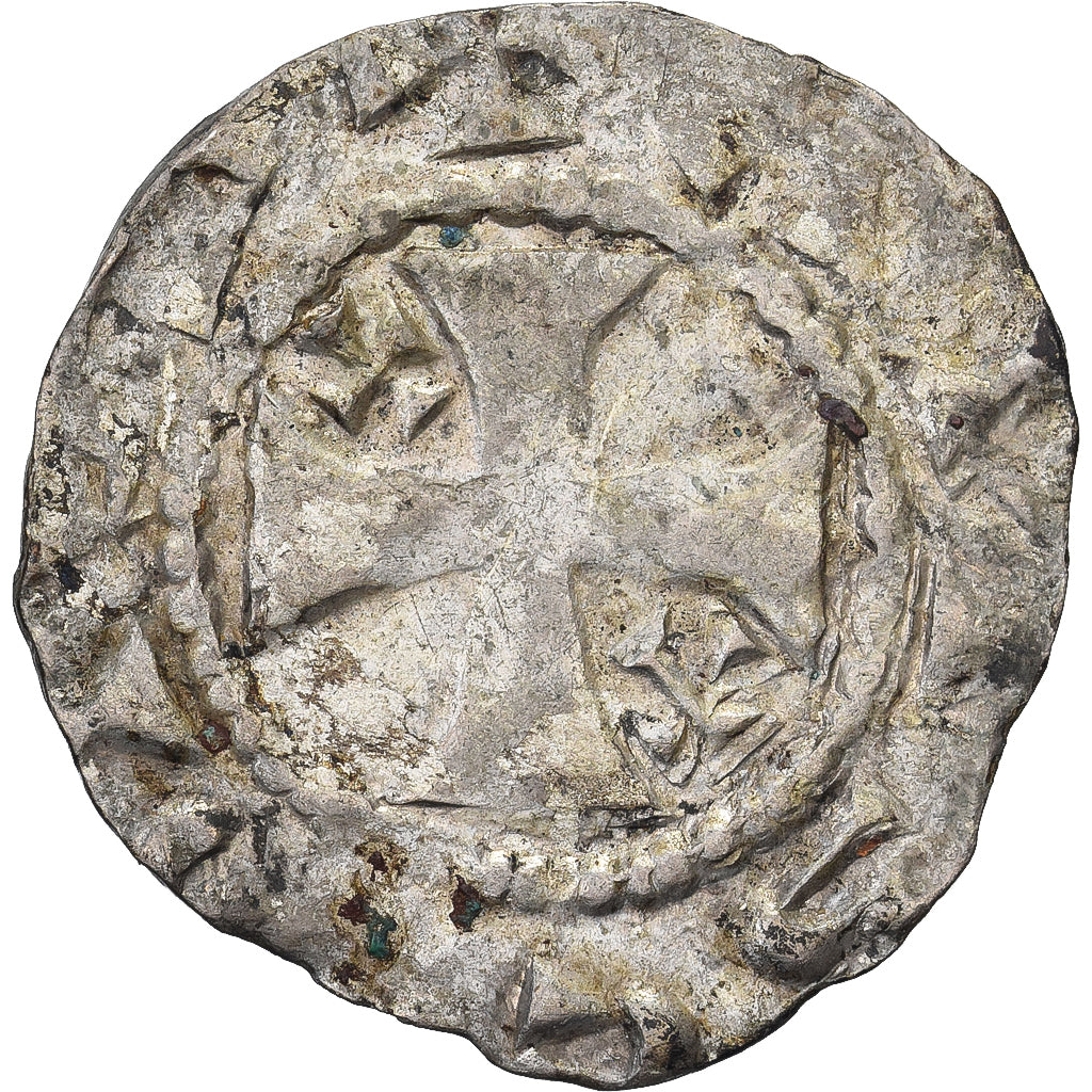 Abbey of Corbie, Denier, Bilon, VF(20-25), Boudeau:1909